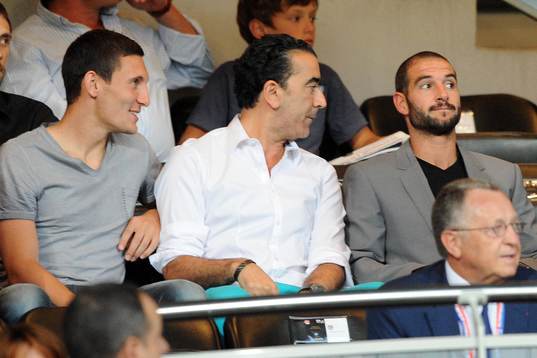 Lisandro LOPEZ / Jean Michel AULAS - 10.08.2013 - Lyon /