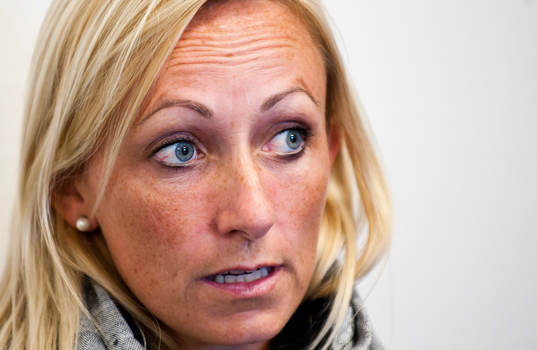 Kristianstads tränare Elisabet Gunnarsdottir på