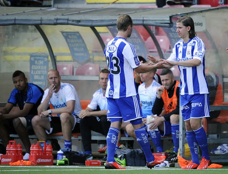 Göteborgs nr 23 Gustav Engvall byttes ut mot Göteborgs nr