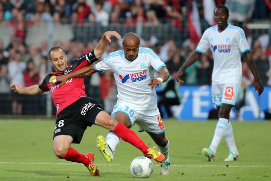 Andre AYEW / Lionel MATHIS - 11.08.2013 - Guingamp /