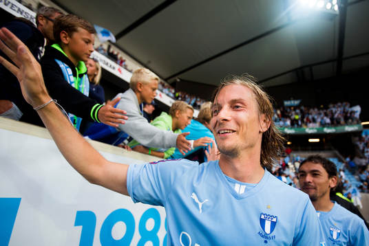 Malmö FFs Markus Halsti som gjorde matchens enda mål