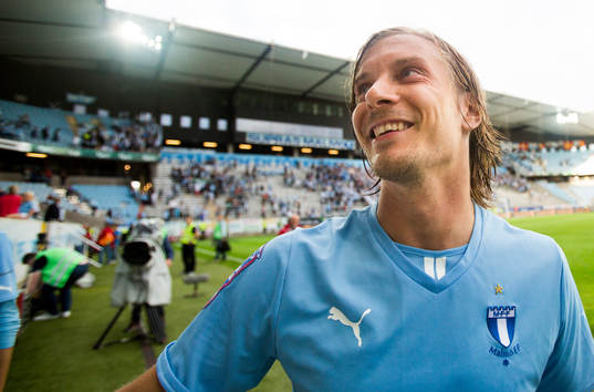 Malmö FFs Markus Halsti som gjorde matchens enda mål