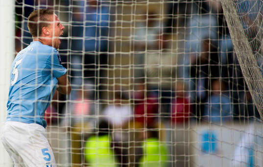 Malmö FFs Pontus Jansson jublar