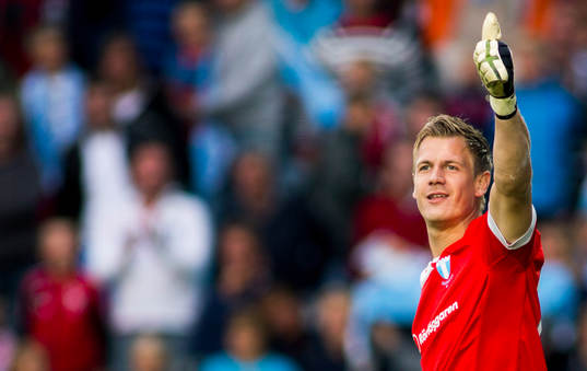 Malmö FFs målvakt Johan Dahlin