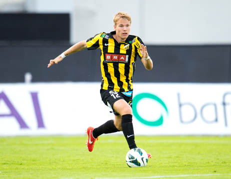 Häckens Oscar Lewicki i fotbollsmatchen mellan Häcken och