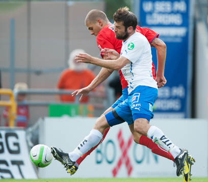 En fin HIF-chans när Robin Simovic, Helsingborg, skjuter i