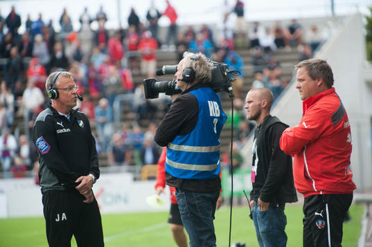 Jan Andersson, tränare, Norrköping, TV-intervjuas, Roar