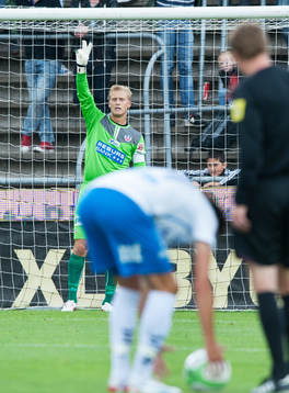 Frispark, Pär Hansson, målvakt, Helsingborg, dirigerar i