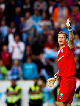Malmö FFs målvakt Johan Dahlin