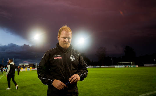 Landskronas tränare Jörgen Pettersson deppar när han