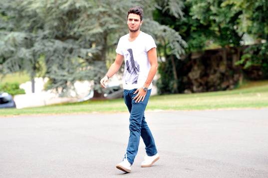 Clement GRENIER - 12.08.2013 - Arrivee a Clairefontaine -
