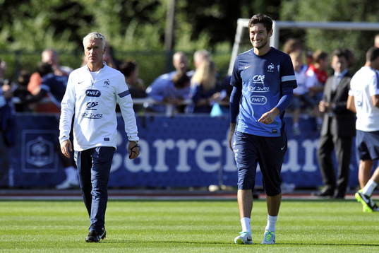 Didier DESCHAMPS / Hugo LLORIS - 12.08.2013 - Entrainement
