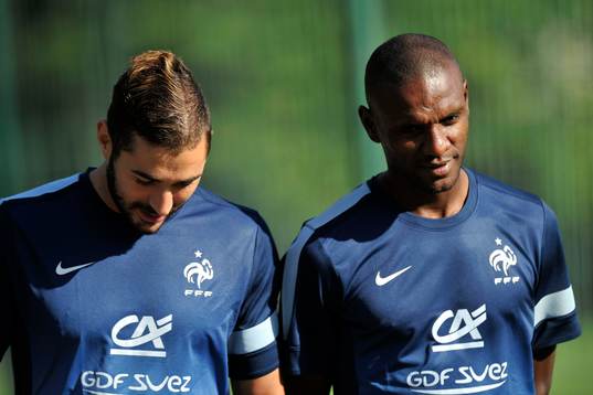 Karim BENZEMA / Eric ABIDAL - 12.08.2013 - Entrainement de