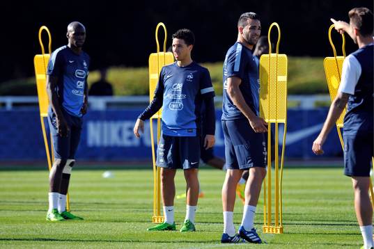 Samir NASRI / Adil RAMI - 12.08.2013 - Entrainement de