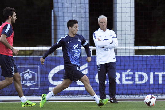 Samir NASRI / Didier DESCHAMPS - 12.08.2013 - Entrainement
