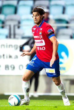 Örgrytes George Mourad i fotbollsmatchen mellan Örgryte
