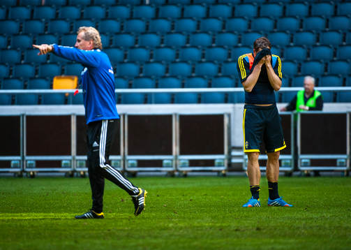 Erik Hamren, Förbundskapten Sverige och Johan Elmander