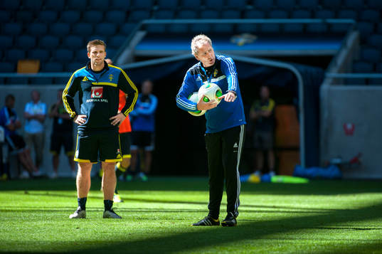 Anders Svensson och Erik Hamren, Förbundskapten Sverige