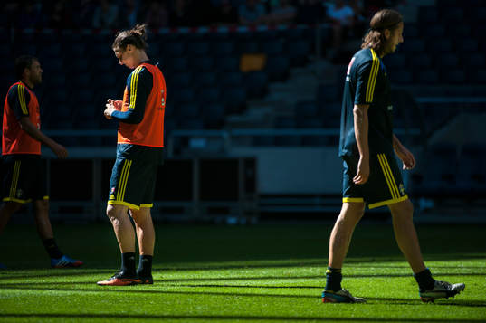 Zlatan Ibrahimovic och Jonas Olsson
