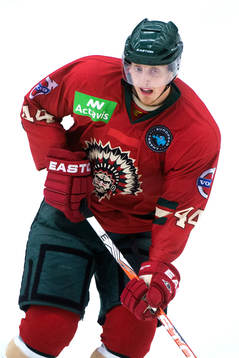 Frölundas Pontus Widerström i ishockeymatchen mellan