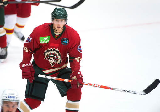 Frölundas Pontus Widerström i ishockeymatchen mellan