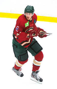 Frölundas Pontus Widerström i ishockeymatchen mellan