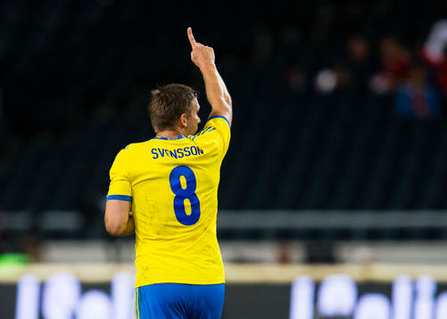 Sveriges Anders Svensson jublar
