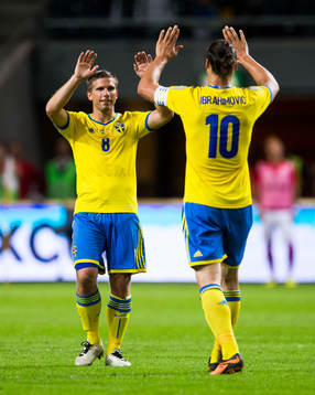 Sveriges Anders Svensson jublar