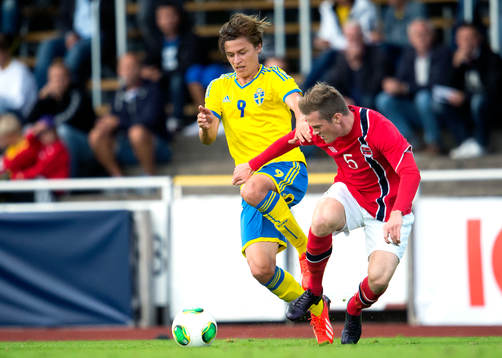 Sveriges Simon Thern och Norges Kristoffer Haraldseid