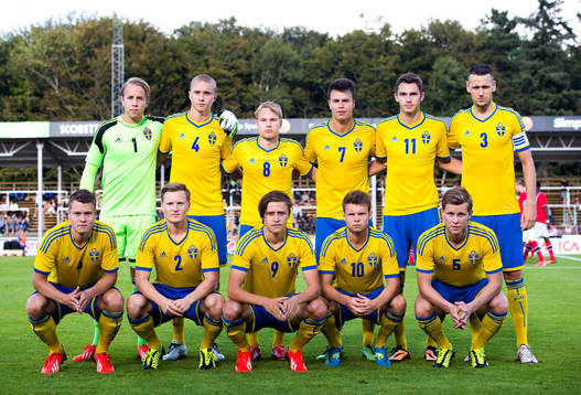 målvakt Patrik Carlgren, Sebastian Holmén, Oscar Lewicki,