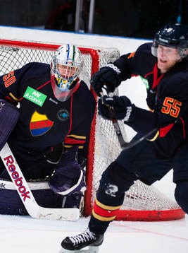 Djurgårdens målvakt Johan Mattsson och David Printz
