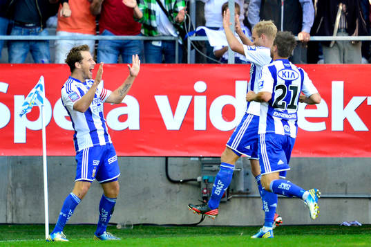 IFK Göteborgs Tobias Hysén gör 1-0