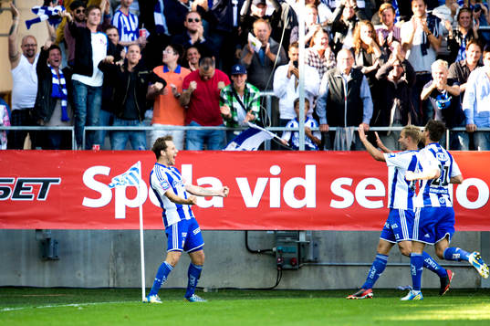 IFK Göteborgs Tobias Hysén jublar