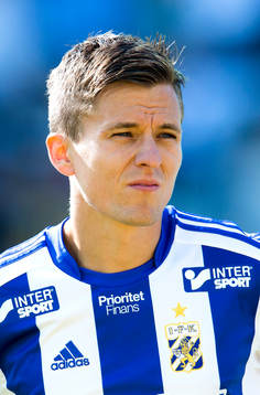 Lasse Vibe innan matchen mellan IFK Göteborg och Elfsborg