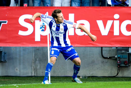 IFK Göteborgs Tobias Hysén jublar