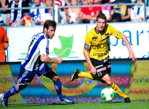 IFK Göteborgs Emil Salomonsson och Elfsborgs Marcus Rohdén