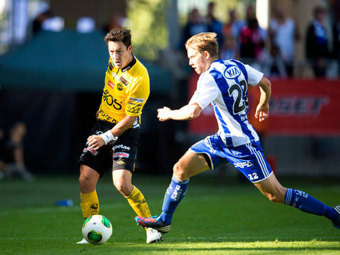 Elfsborgs Stefan Ishizaki och IFK Göteborgs Adam Johansson