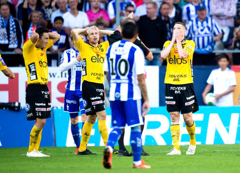 Elfsborgs Stefan Ishizaki, Johan Larsson och Jon Jönsson
