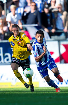 Elfsborgs Niklas Hult och IFK Göteborgs Daniel Sobralense