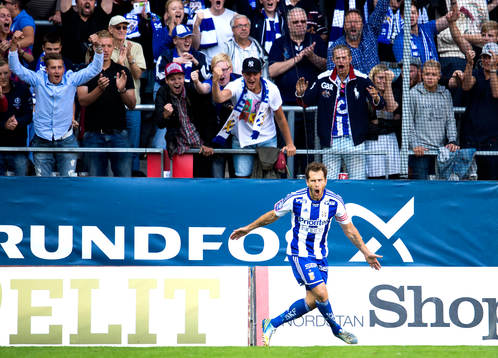 IFK Göteborgs Tobias Hysén jublar