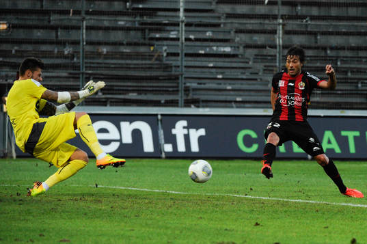 Benoit Costil / Goal Dario Cvitanich - 17.08.2013 - Nice /