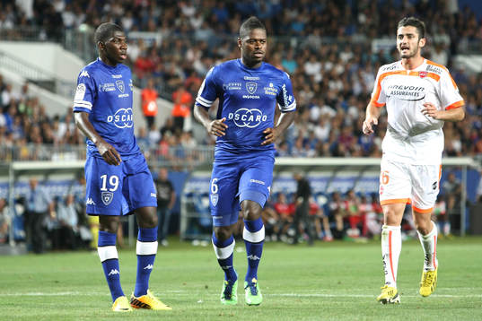 Adama BA / ROMARIC / Marco DA SILVA - 17.08.2013 - Bastia /