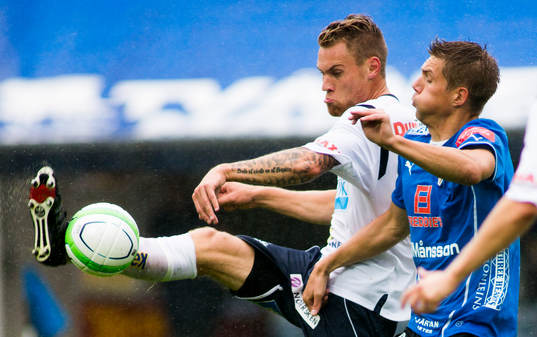 Gefles David Fällman och Halmstads Mikael Boman