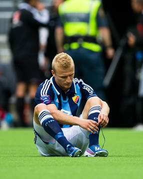 Djurgårdens Vytautas Andriuskevicius deppar