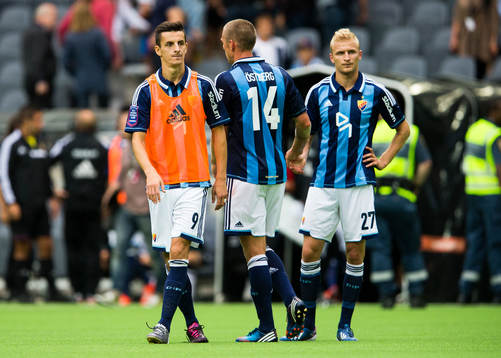 Djurgårdens Haris Raddetinac, Mattias Östberg och