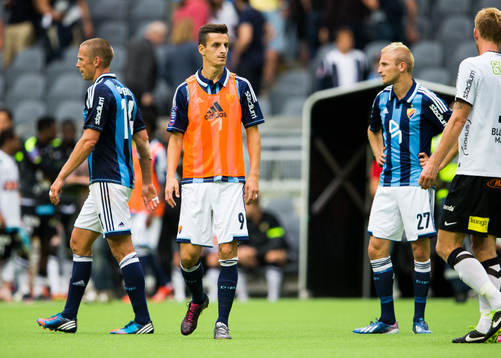 Djurgårdens Haris Raddetinac, Mattias Östberg och