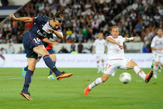 Zlatan IBRAHIMOVIC / Laurent BONNART - 18.08.2013 - Paris