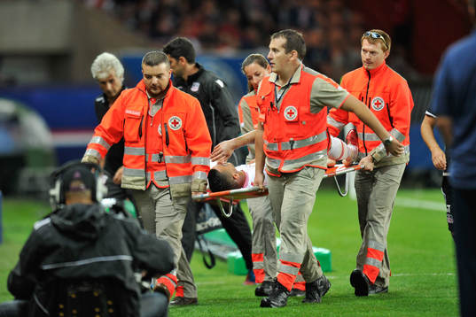 Blessure de Joshua Nadeau - 18.08.2013 - Paris Saint
