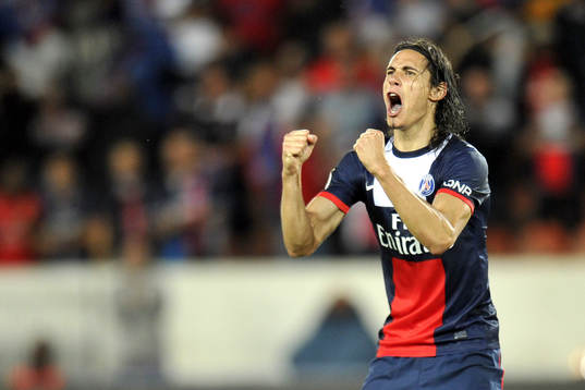 Joie de Edinson CAVANI  - 18.08.2013 - Paris Saint Germain