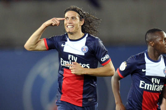 Joie de Edinson CAVANI  - 18.08.2013 - Paris Saint Germain